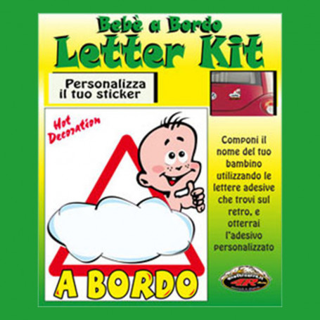 Bebé a bordo personalizzato con nome