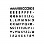 Table Stickers letters and numbers black