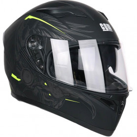 Integralhelm CGM INDIAN gelb fluo mit visiera interna | MotoGM