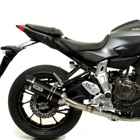 Terminal de escape Arrow Street Thunder Dark para Yamaha MT-07 1… | MotoGM