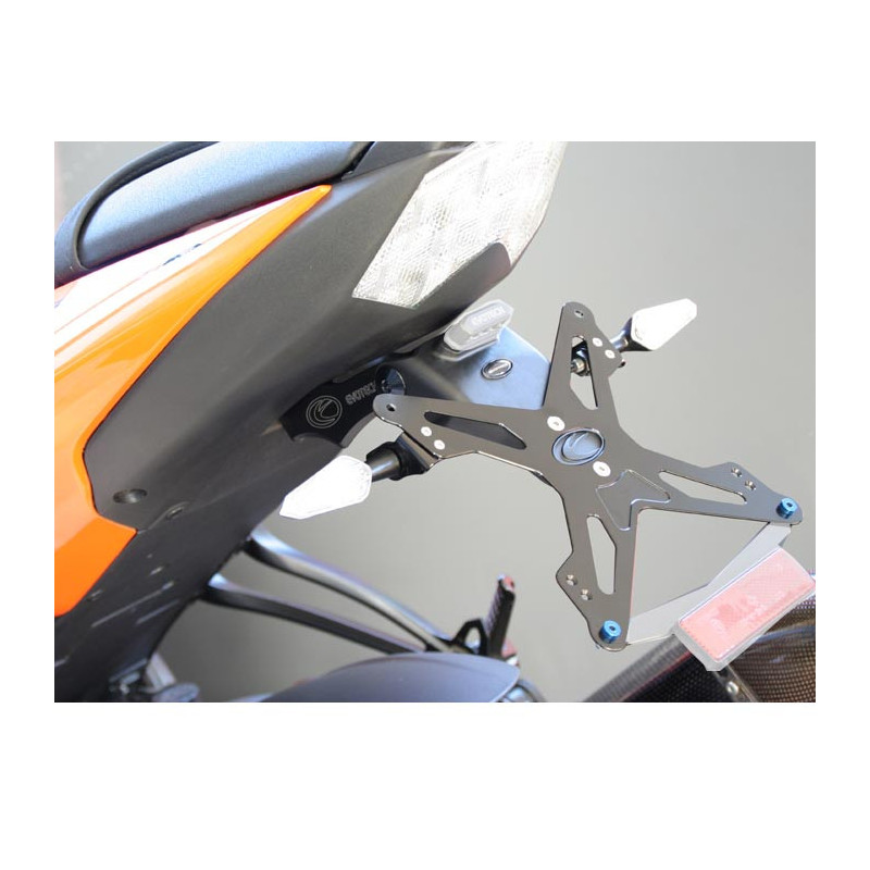 Kennzeichenhalter evotech für Kawasaki ZX10R 08-10, ZX6R 08-16