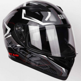 Integralhelm CGM MACH 2 schwarz mit visiera interna | MotoGM