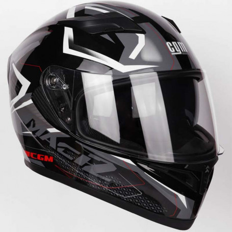 Casque intégral CGM MACH 2 black avec lunette interne