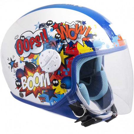 Helm bimbo CGM comics blau