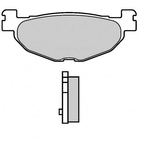 Brake pad rear EBC for Yamaha TMAX 500 04-11, Majesty 400 04-08, MBK Skyliner 400