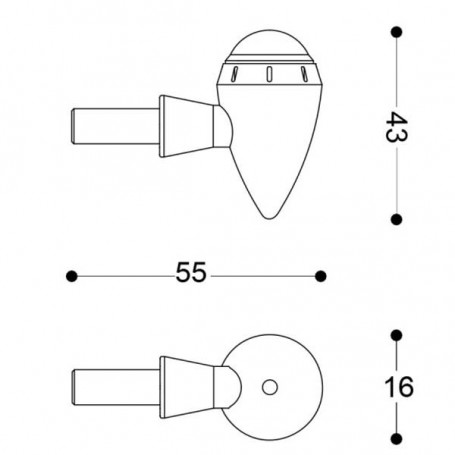 intermitentes Barracuda S-LED 3 B-LUX Barracuda (par)