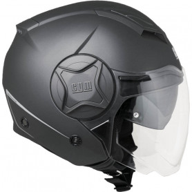 casque jet CGM Illinois 129A anthracite mat | MotoGM