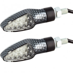 Blinker led mini carbon look homologiert | MotoGM