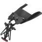 Kennzeichenhalter Lightech verstellbar mit Licht Kennzeichen led omolog. catadiotro und sottocoda für Yamaha T-Max 500 08-11