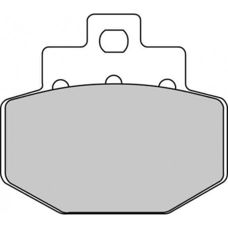 Plaquette de frein arriere eco friction Ferodo DNA 125,Runner VX/VXR 125/180/200,Vespa 125/200/300 GT,LX,GTS,GTV