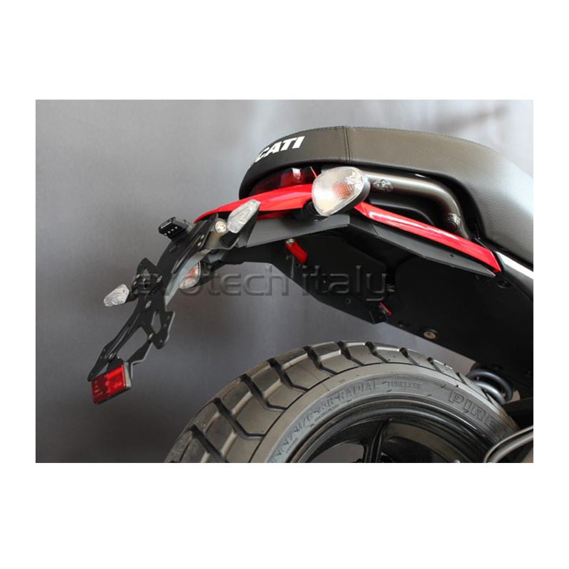 Kennzeichenhalter evotech für Ducati scrambler versione lunga