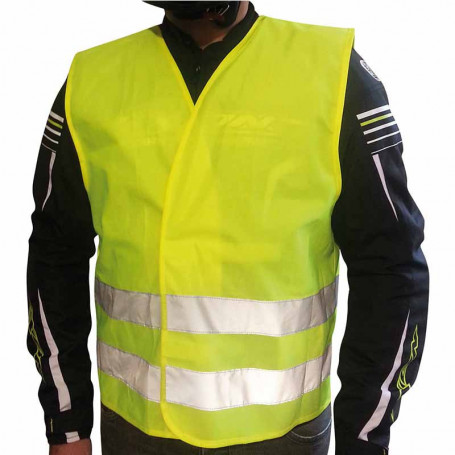 Gilet alta visibilità catarifrangente SAFER IXON amarillo fluo | MotoGM