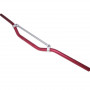 Manubrio cross enduro 22 mm piega bassa rosso