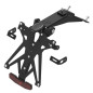 Lightech adjustable license plate brackets with retroreflector and rear light for Aprilia RSV4