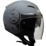 casco jet CGM Illinois Grigio opaco