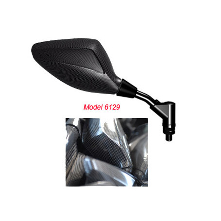 Orion Mirror Street Approved Universal 2004 Naked Left Carbon Look pitch M10 X 1,25