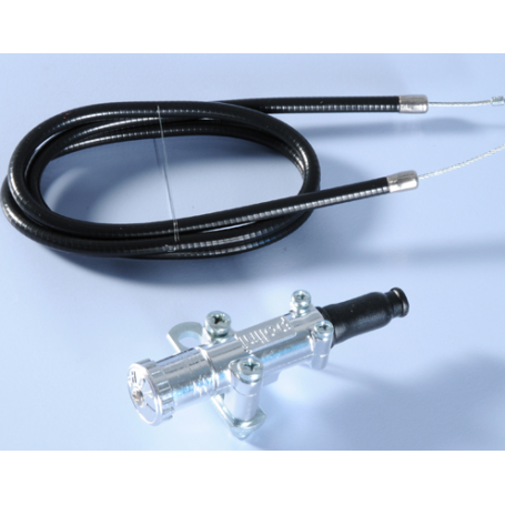 Starter air Polini manuel chrome avec cable pour scooter