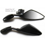 Rétroviseur Orion "Formula 2004" universel pas homologué Noire Brillant Droite pour moto avec courbe 30°