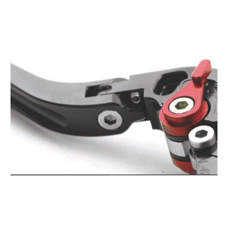 Leva Freno sinistra in ergal con regolazione, anodizzata nero per Yamaha Majesty 400 09-,T-Max 500 08-10