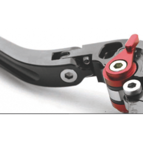 Leva Freno destra in ergal con regolazione, anodizzata nero per Yamaha Majesty 400 04-08, T-Max 500 01-07