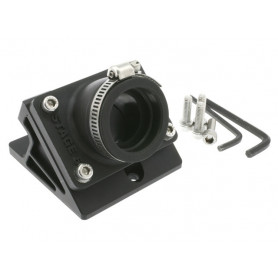 Intake spacer Stage6 R/ d= 28/26 mm black, d=26mm for Minarelli h | MotoGM