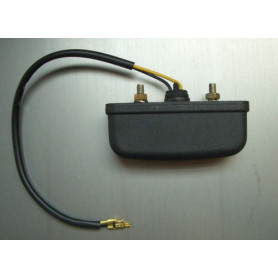 Luz matrícula homologado in plastica nera para moto y scooter | MotoGM