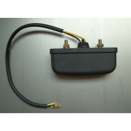 Luz matrícula homologado in plastica nera para moto y scooter | MotoGM