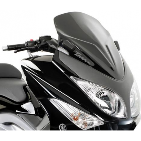 Cockpitverkleidung Kappa für Yamaha T-Max 08-, Rauchglas dunkel mit Verschlüsse für Spiegel