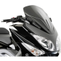 Cockpitverkleidung Kappa für Yamaha T-Max 08-, Rauchglas dunkel mit Verschlüsse für Spiegel