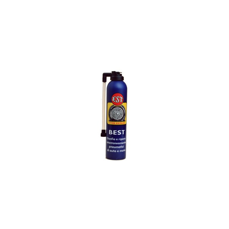 Kit repara pinchazos hincha y repara Est para auto y moto da 300 ml