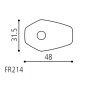 Rizoma Blinker-Adapter FR214B für Suzuki, Kawasaki ZX6-R 09- (4 pz für 2 Blinker)