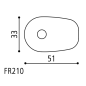 Adaptadores Rizoma intermitentes moto FR210B para Kawasaki, Yamaha -01 (4 pz para 2 intermitentes)