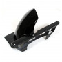 Garde Boue Arriere Barracuda noir Mat + protege chaine pour Kawasaki Z 750 07-11