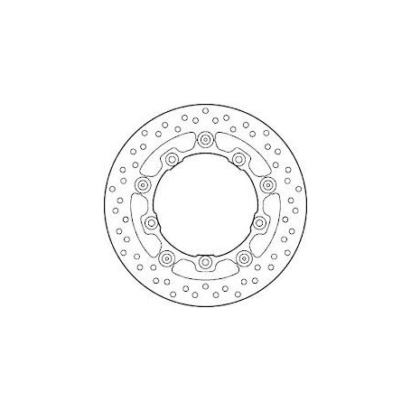 Brembo Serie Oro brake Front Rotor, Yamaha X-Max 125/250, Majesty 400 04-07, T-max 500 04-07, T-MAX 530 12- dim 267X132 mm