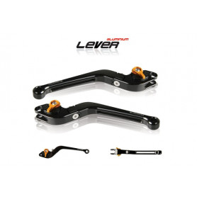 Kit leve freno-frizione regolabili/snodabili Barracuda per Yamaha T-Max 500 08-10, T-MAX 530 12-
