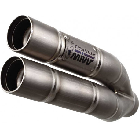 Silencieux pas Homologués Mivv Double Gun Titanium pour Kawasaki Z 750 07-09, Z 750 R 11-