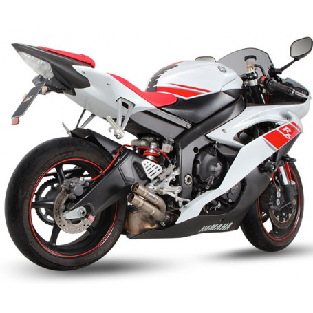 Muffler Street Legal Double Gun titanium for Yamaha R6 06-11