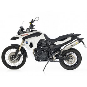 Muffler Leovince LV One EVO II Street legal Slip-on Inox for BMW F 650 GS 08-10, F 800 R 09-10