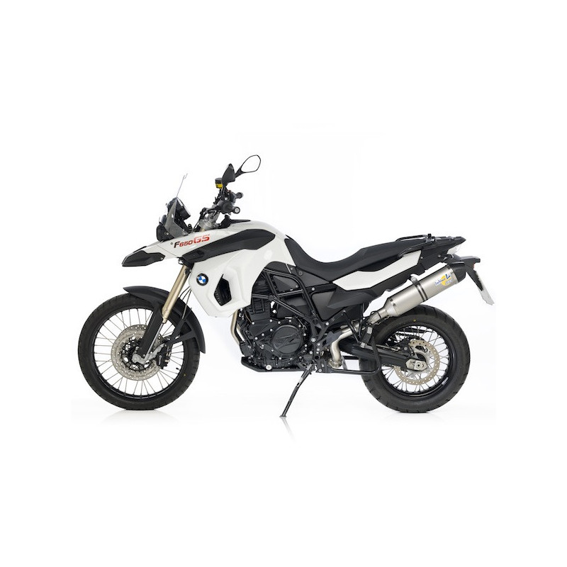 Terminal de escape Leovince LV One EVO II Homologado Inox para BMW F 650 GS 08-10. F 800 R 09-10