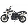 Terminale di scarico Leovince LV One EVO II Omologato Inox per BMW F 650 GS 08-10. F 800 R 09-10