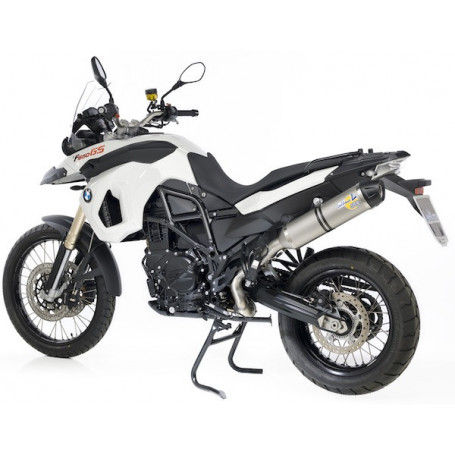 Terminale di scarico Leovince LV One EVO II Omologato Inox per BMW F 650 GS 08-10. F 800 R 09-10
