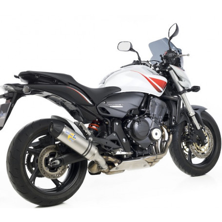 Terminale di scarico Leovince LV One EVO II Omologato Inox per Honda Hornet 600 07-