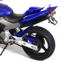 Garde Boue Arriere Barracuda en fibre de verre blanc + protege chaine pour Honda Hornet 600 99-06