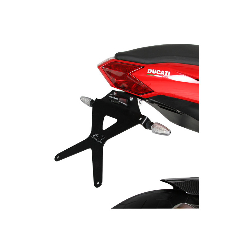 Portamatrículas para moto reclinable Barracuda para Ducati Streetfighter