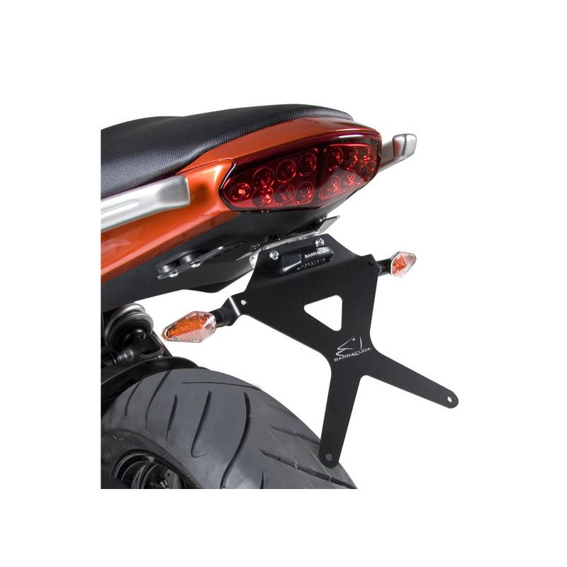 Barracuda adjustable license plate brackets for Kawasaki ER-6N 09-