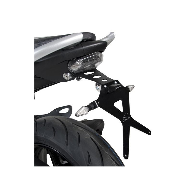 Portamatrículas para moto reclinable Barracuda para Suzuki Gladius