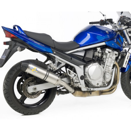 Terminale di scarico Leovince LV One EVO II Omologato Inox per Suzuki Bandit 650 09-