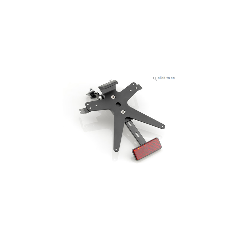 Portamatrículas regulable Rizoma con luz matrícula led  di tipo Universal PT061B