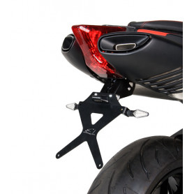 Portatarga per moto reclinabile Barracuda per Aprilia Dorsoduro 750