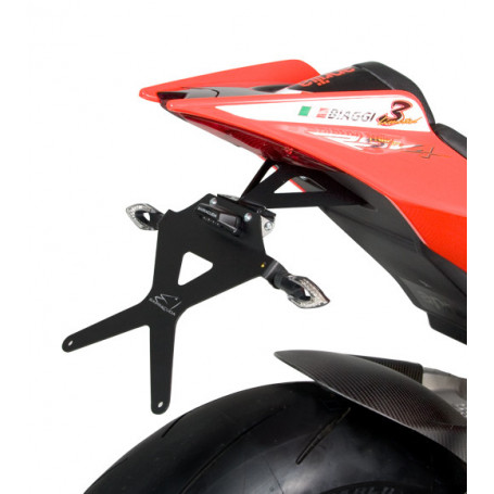 Portatarga per moto reclinabile Barracuda per Aprilia RSV4